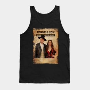 Vintage Old Paper 80s Style Jesse & Joy summer 2023 Tank Top